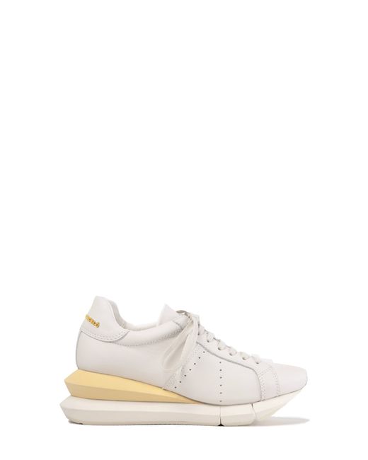 Paloma Barceló Alenzon Wedge Sneaker in Gesso-S.yellow at 8Us