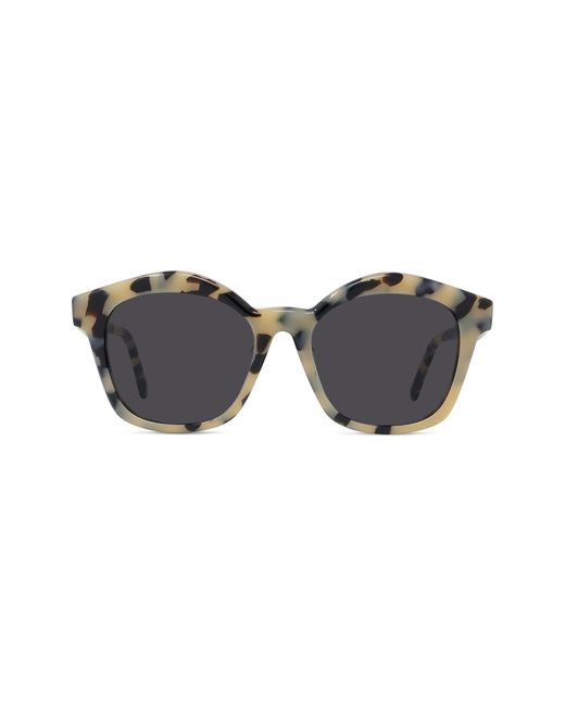 Loewe 55mm Round Sunglasses in Blonde Havana Smoke at