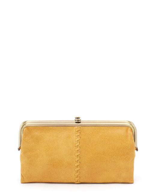 Hobo Lauren Leather Double Frame Clutch in at