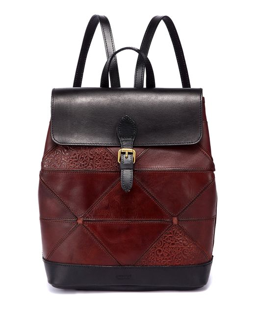 Old Trend Prism Leather Backpack in at