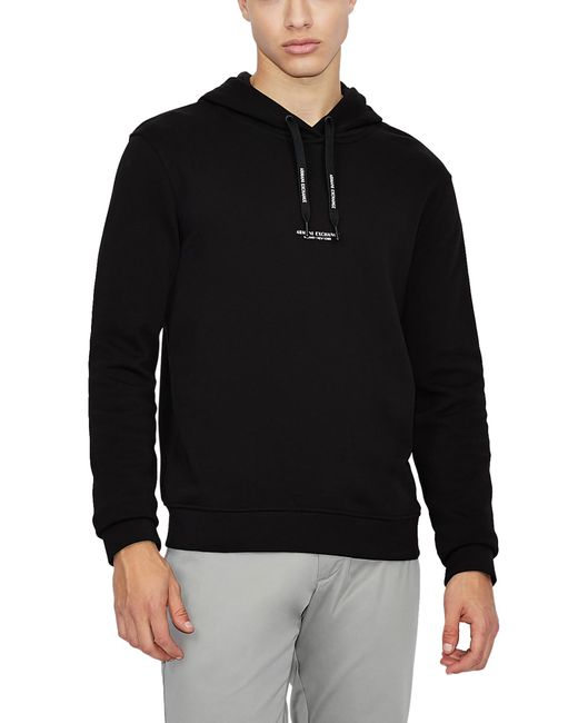 Armani Exchange Milano New York Graphic Cotton Hoodie in at