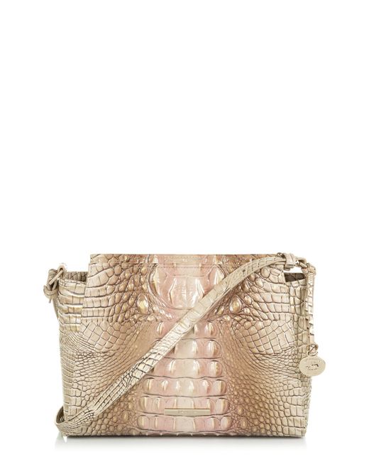 Brahmin Hillary Croc Embossed Leather Crossbody Bag in at