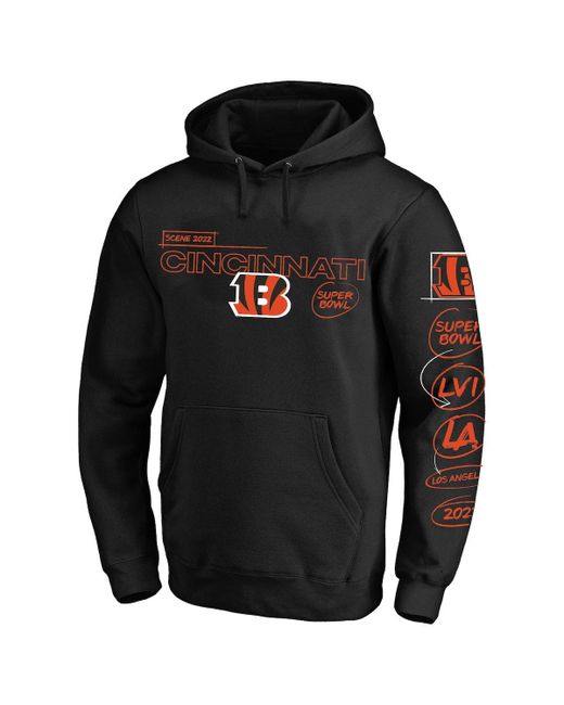 Fanatics Branded Cincinnati Bengals 2021 AFC Champions Big Tall Hollywood Action Pullover Hoodie at