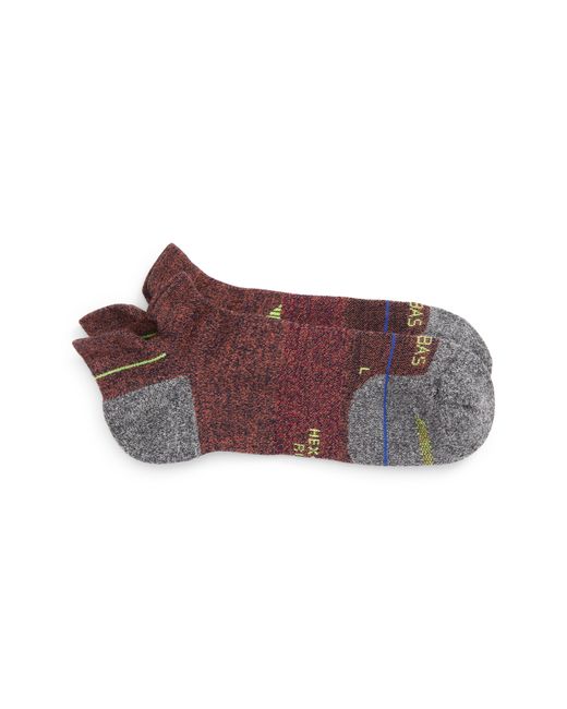 Bombas Performance Running Merino Wool Blend Ankle Socks in Mountainrose Charcoal at