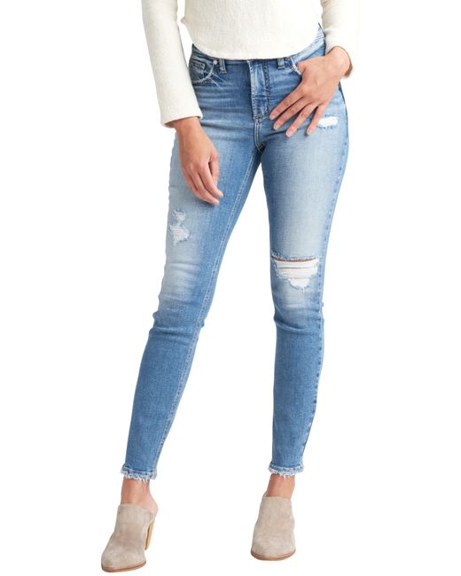 Silver Jeans Co. Jeans Co. Avery High Waist Ankle Skinny in at