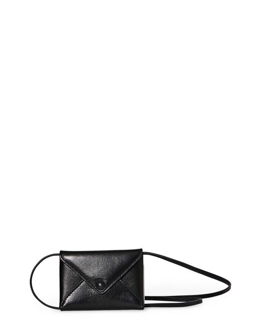 The Row Mini Envelope Leather Crossbody Bag in at