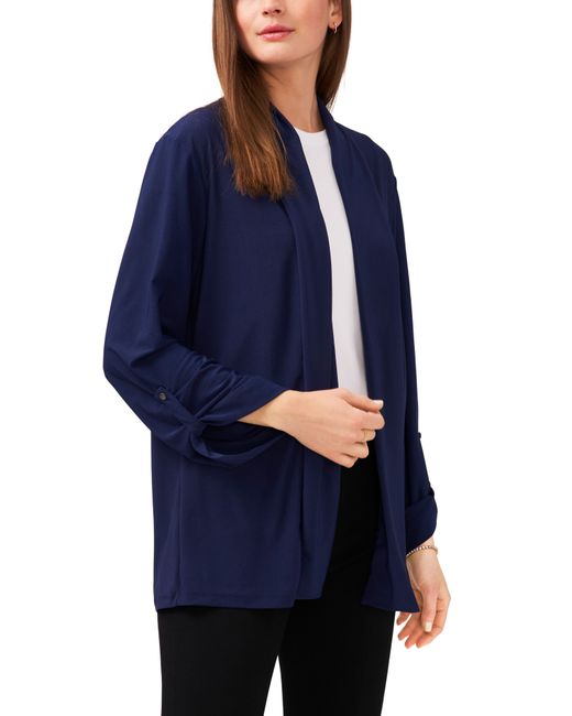 Chaus Cut Sew Cardigan in Navy at X-Large