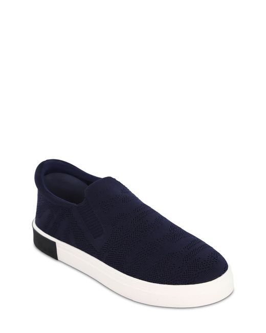 Strauss And Ramm Slip-On Sneaker in Navy Camo at 9