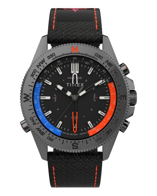 TimexR TimexR Expedition NorthR Tide-Temp-Compass Textile Strap Watch 41mm in at