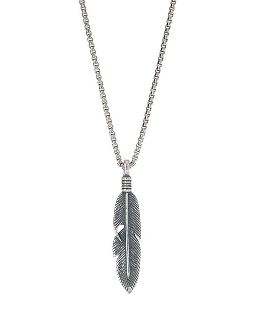 Degs & Sal Feather Pendant Necklace in at