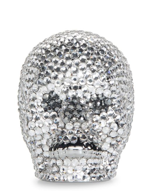Judith Leiber Couture Crystal Skull Pillbox in at