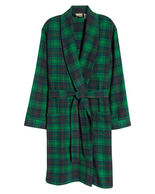 L.L.Bean Scotch Plaid Flannel Robe in at