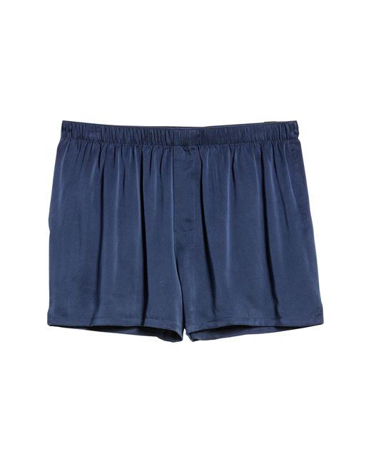 Lahgo Silk Boxers in Deep at Small