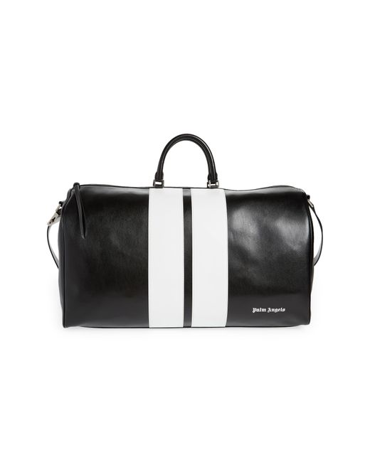 Palm Angels Classic Track Leather Travel Bag in at
