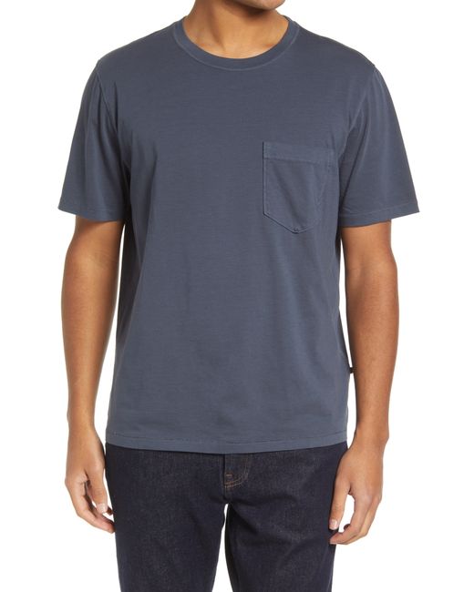 Billy Reid Washed Organic Cotton Pocket T-Shirt in at