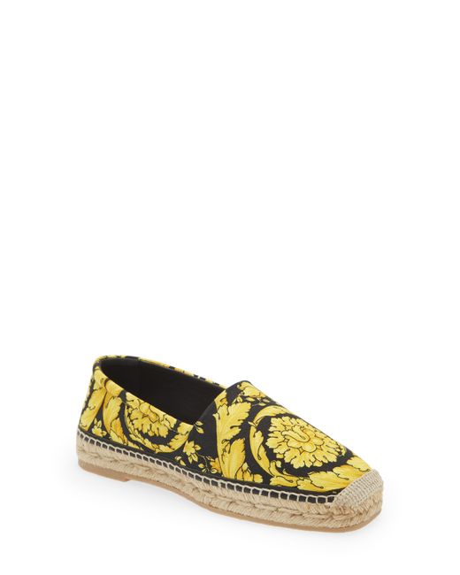 Versace Barocco Print Espadrille in at
