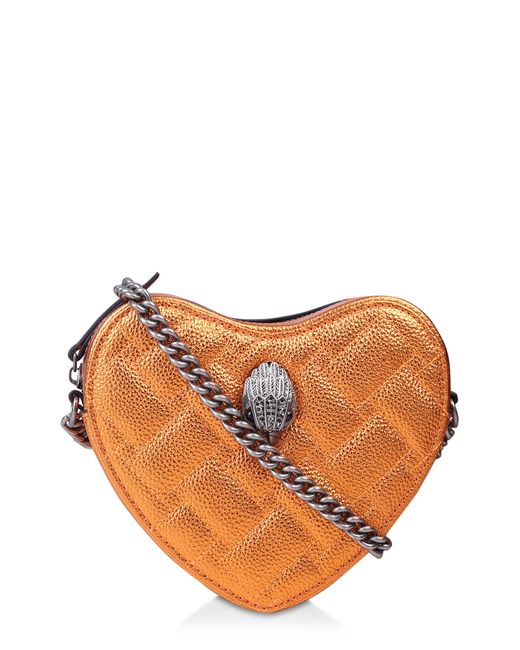 Kurt Geiger London Kensington Heart Quilted Leather Crossbody Bag in at