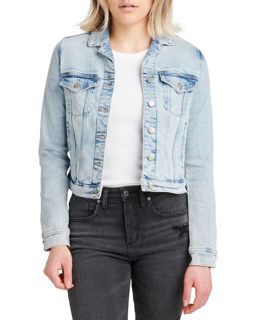 Silver Jeans Co. Jeans Co. Fitted Denim Jacket in Indigo at Small