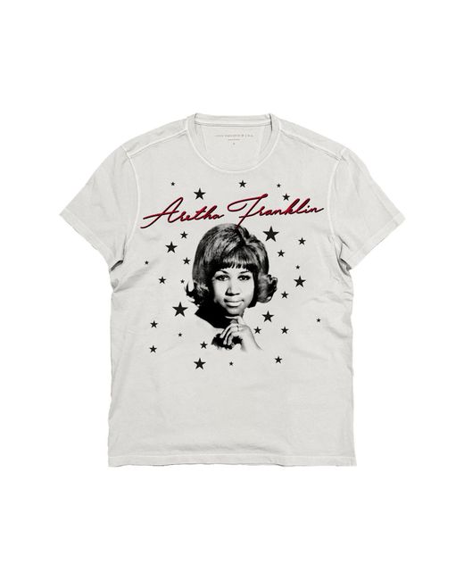 John Varvatos Aretha Franklin Graphic Tee in at