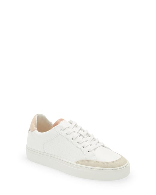 Reiss Ashley Low Top Sneaker in White/Mineral at
