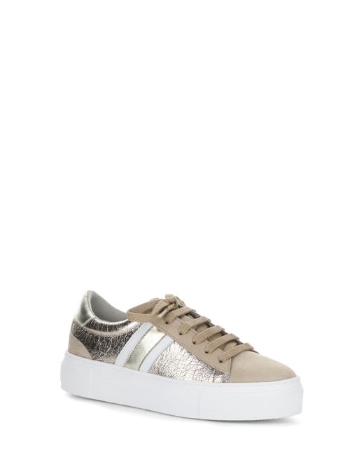 Bos. & Co. Bos. Co. Monic Platform Sneaker in Tan/Gold/White at