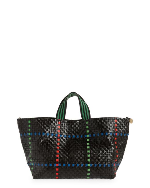 Clare V . Woven Leather Tote in at