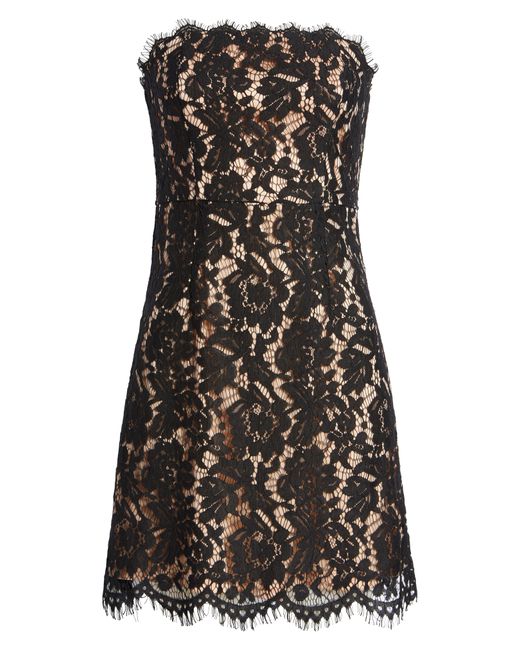 Lulus Maci Lace Strapless Minidress in at