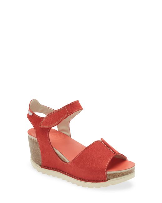 On Foot Leather Wedge Sandal in at