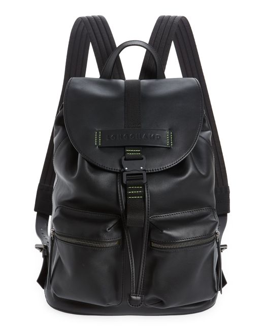 Longchamp 3D Leather Backpack in at