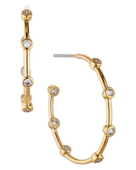 Nadri Daylight Hoop Earrings in Gold at
