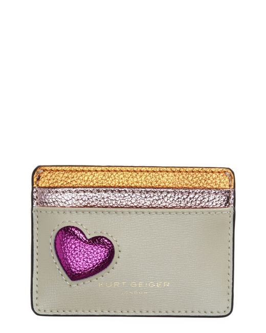 Kurt Geiger London Leather Card Holder in at