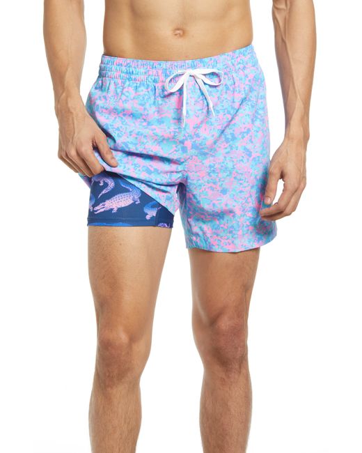 Chubbies The Pinky Bluesters Swim Trunks in Turquoise/Aqua at