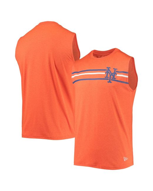 New Era Heathered New York Mets Muscle Tank Top in at