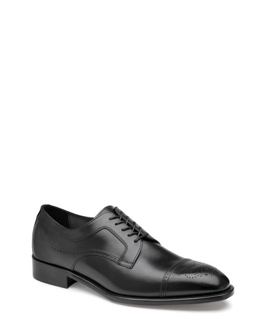 J And M Collection Ellsworth WovenWater Resistant Cap Toe Derby in at