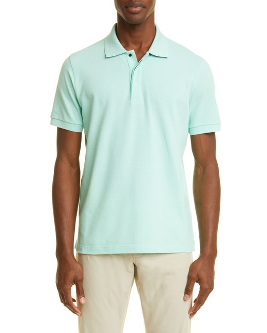 Canali Rubberized Magnetic Snap Polo in at
