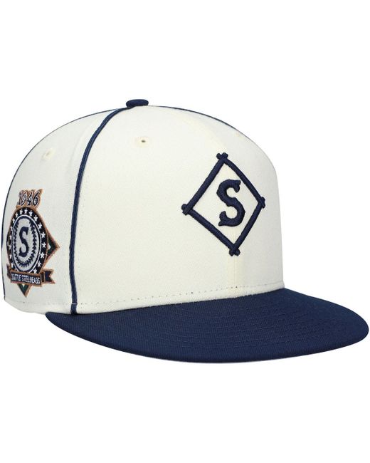 Rings & Crwns Navy Seattle Steelheads Team Fitted Hat at