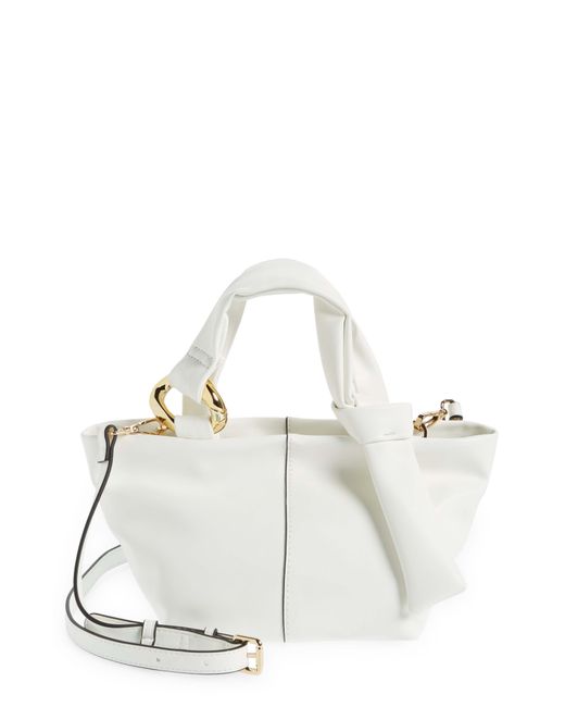 TopShop Mini Buckle Strap Faux Leather Tote Bag in at