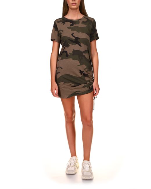 Sanctuary The Drawstring Camo T-Shirt Dress in at