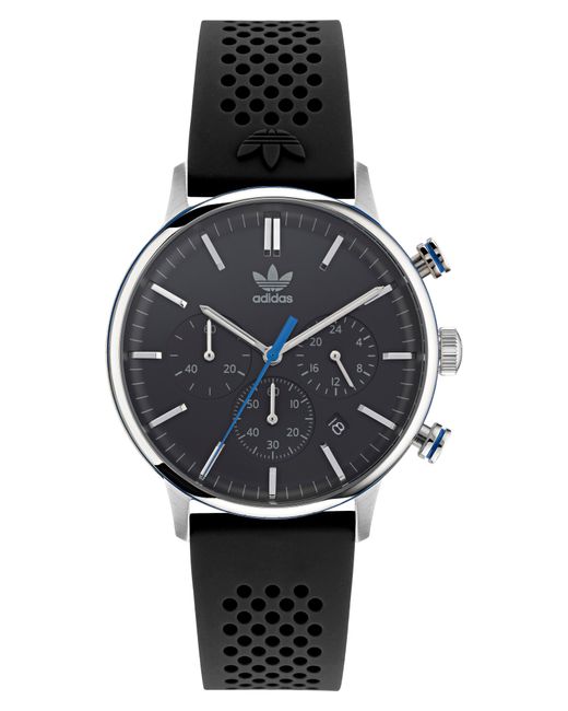 Adidas Code One Chronograph Silicone Strap Watch 40mm in at