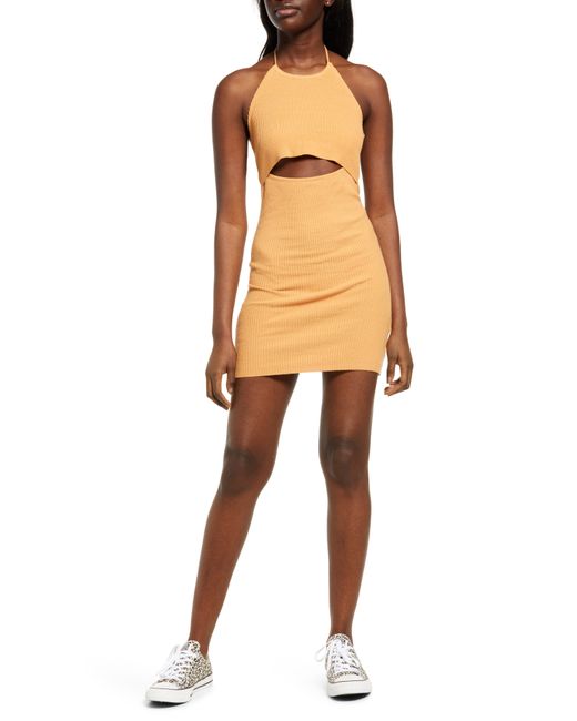 PacSun Cutout Halter Dress in at