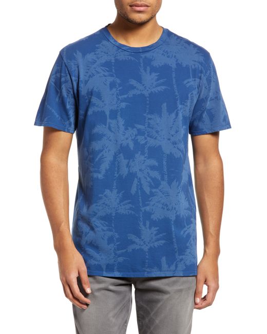 Karl Lagerfeld Palm Print Cotton Graphic Tee in at Large