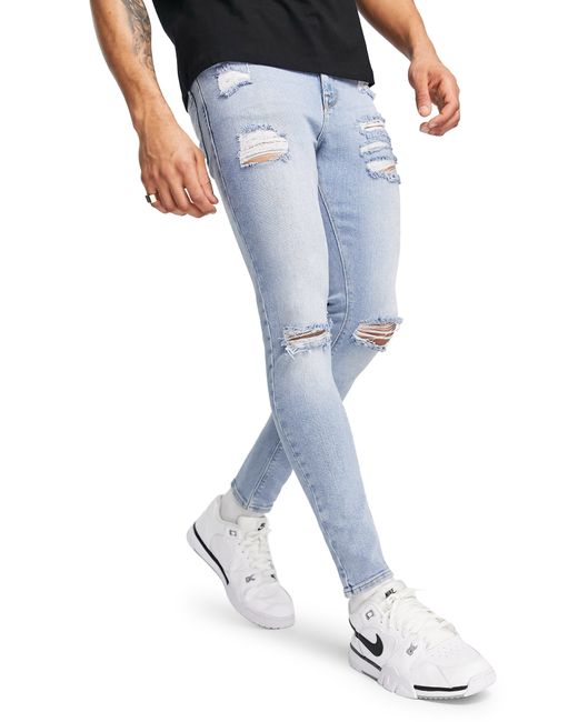 Asos Design Ripped Ultra Skinny Jeans in at