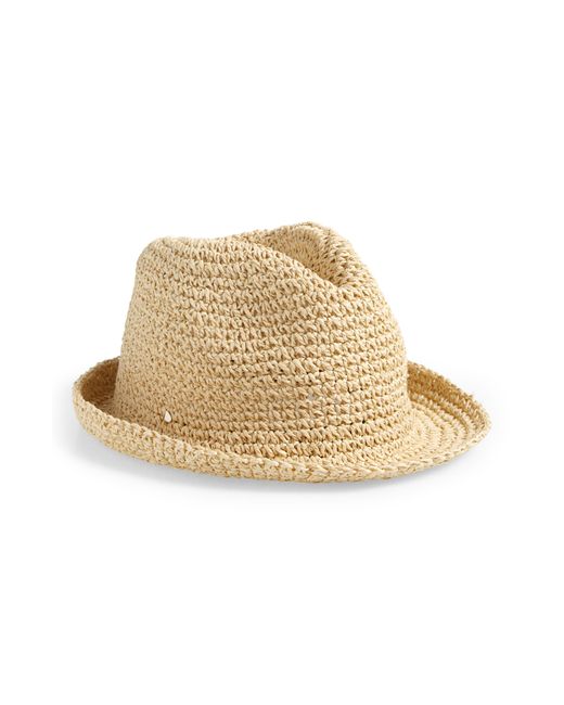 Kate Spade New York crushable crochet fedora in at