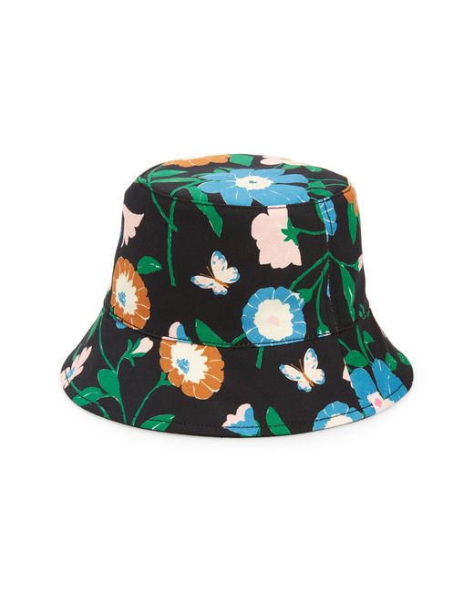 Kate Spade New York floral garden reversible bucket hat in at
