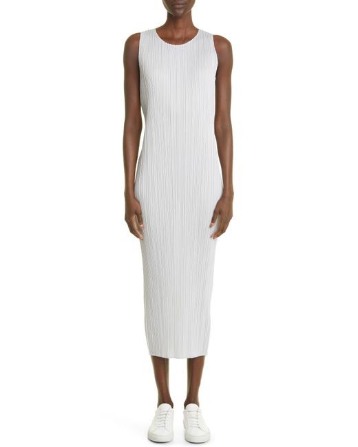 Pleats Please By Issey Miyake Basics Pleated Maxi Dress in at