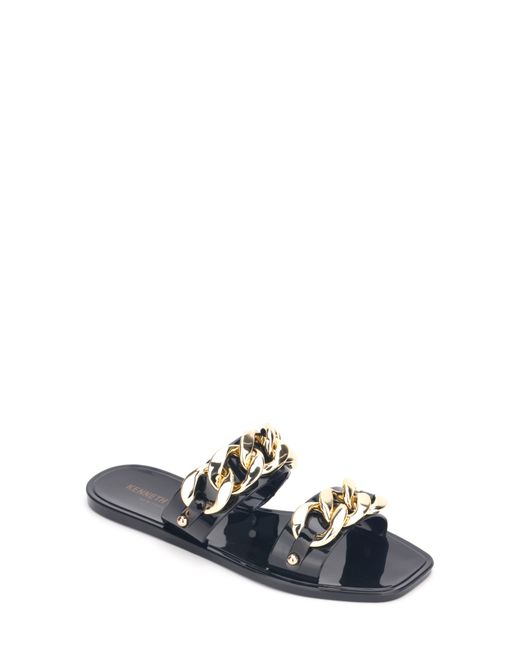 Kenneth Cole New York Naveen Chain Jelly Slide Sandal in at 8