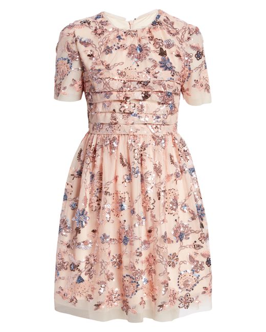 Rachel Parcell Sequin Embroidery Tulle Dress in Dusty Rose Multi at 2