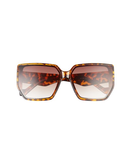 Fifth & Ninth Nadia 57mm Geometric Square Sunglasses in Torte/Maroon at