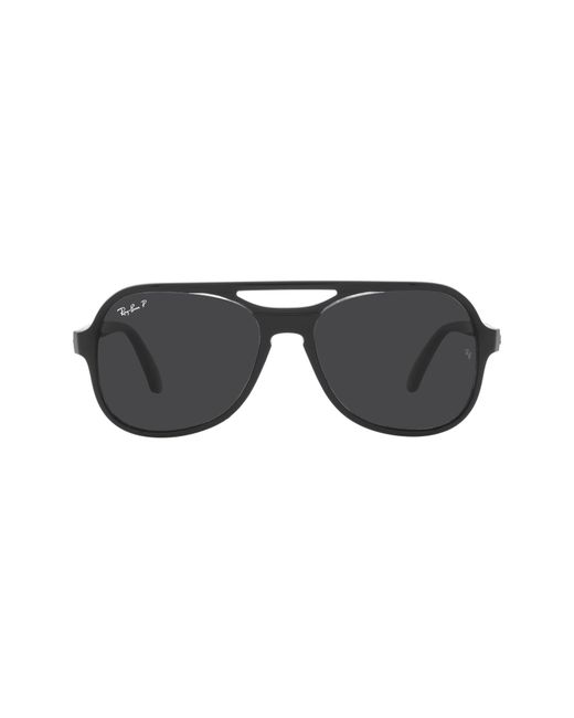 Ray-Ban 58mm Polarized Aviator Sunglasses in at