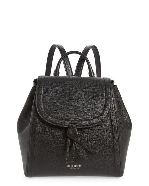 Kate Spade New York knott pebbled leather medium backpack in at